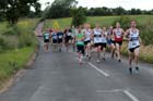 Soon after the start of the Tynedale 10k Road Race.